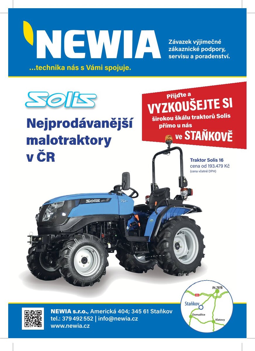 Přijďte si k nám vyzkoušet malotraktor